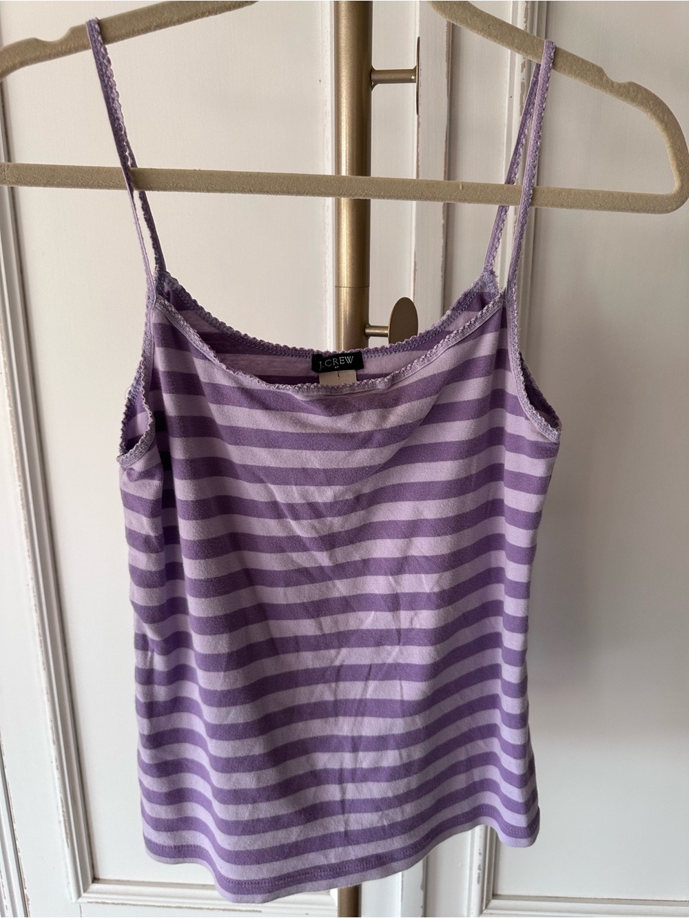 J. Crew Vintage Lavender Striped Camisole